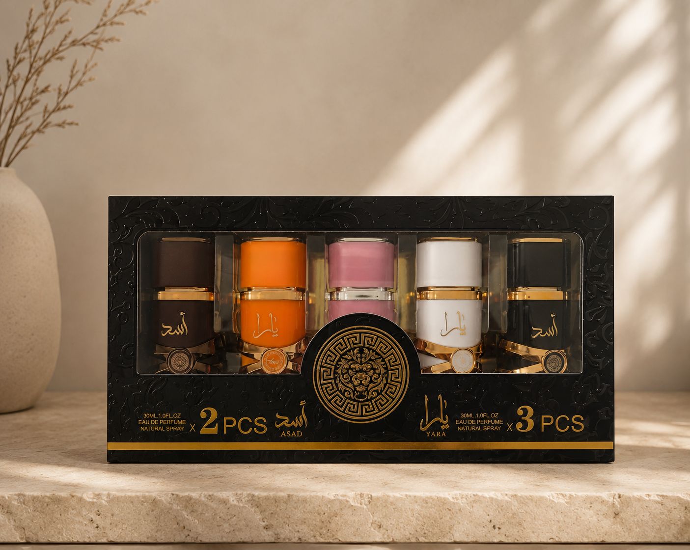 Lattafa Yara &amp; Asad 5-Piece Miniature Gift Set
